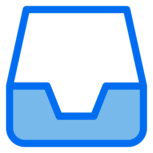 bandeja de entrada Generic Blue icono