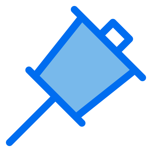 Épingle Generic Blue Icône