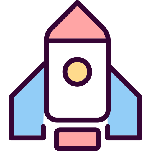 cohete Generic Outline Color icono