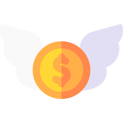 latające pieniądze Basic Rounded Flat ikona