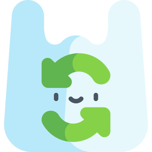 bolsa ecológica Kawaii Flat icono