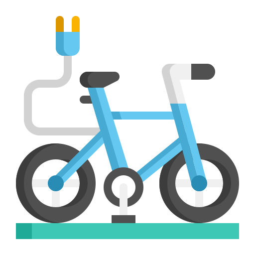 bicicletta elettrica Generic Flat icona