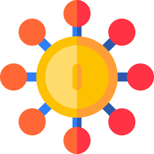 conexiones Basic Rounded Flat icono