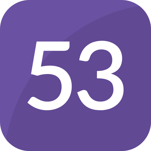 Fifty three Generic Flat icon