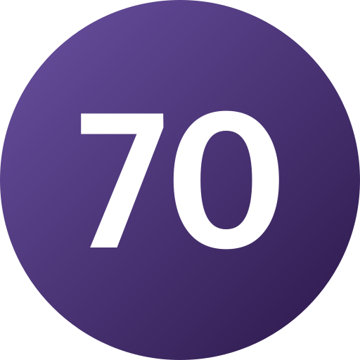 Seventy Generic Flat Gradient icon