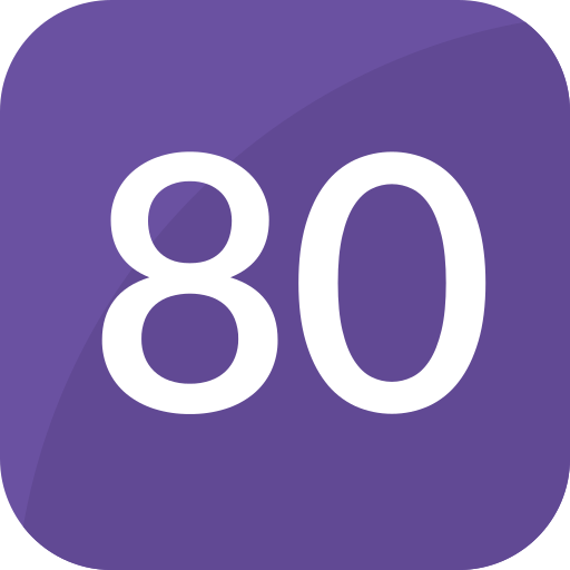 80人 Generic Flat icon
