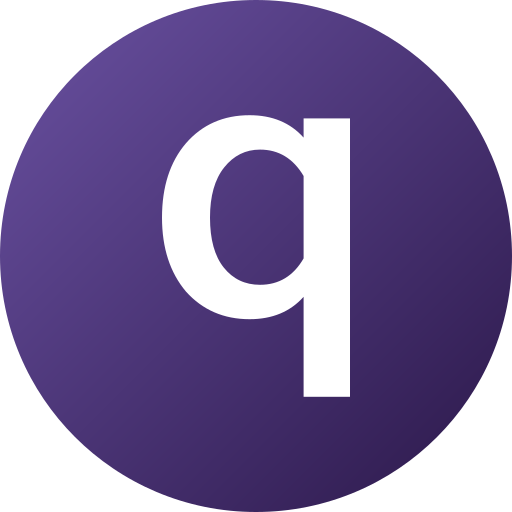 litera q Generic Flat Gradient ikona