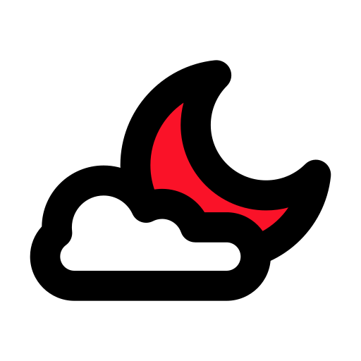 noche nublada Generic Fill & Lineal icono