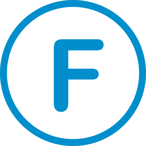 文字f Generic Blue icon