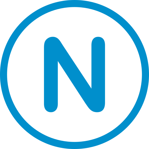 buchstabe n. Generic Blue icon