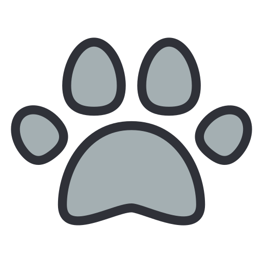 Paw Generic Outline Color icon