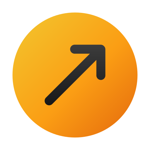 Up right Generic Flat Gradient icon