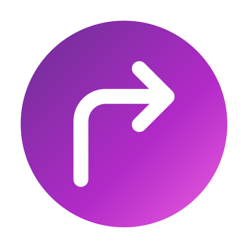 Turn right  Generic Flat Gradient icon