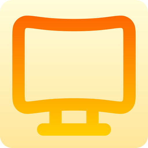 monitor Generic Flat Gradient icono