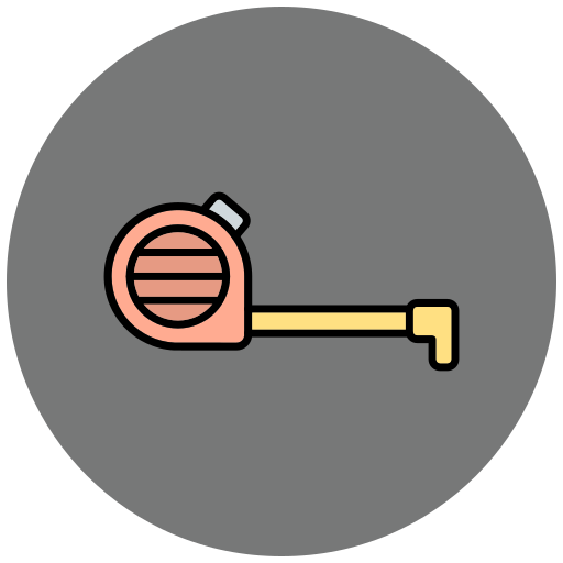 Measuring tape Generic Outline Color icon