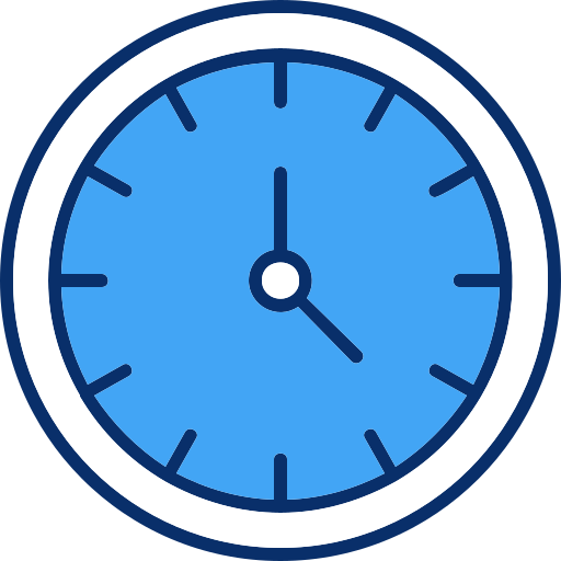 Clock Generic Blue icon