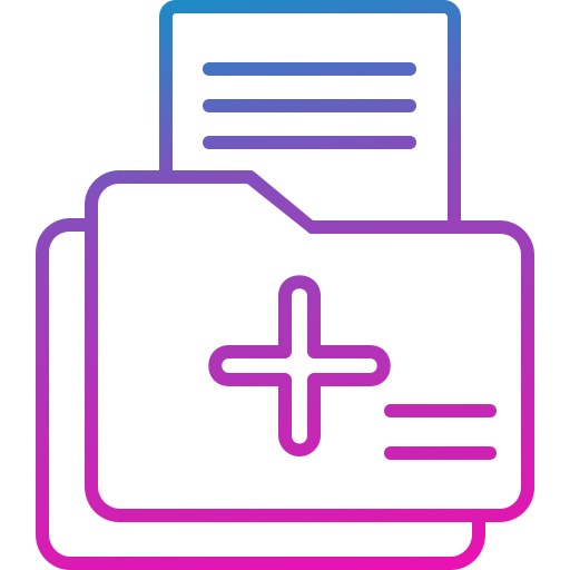 Medical File Generic Gradient icon