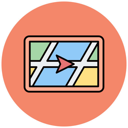 GPS Generic Outline Color icon