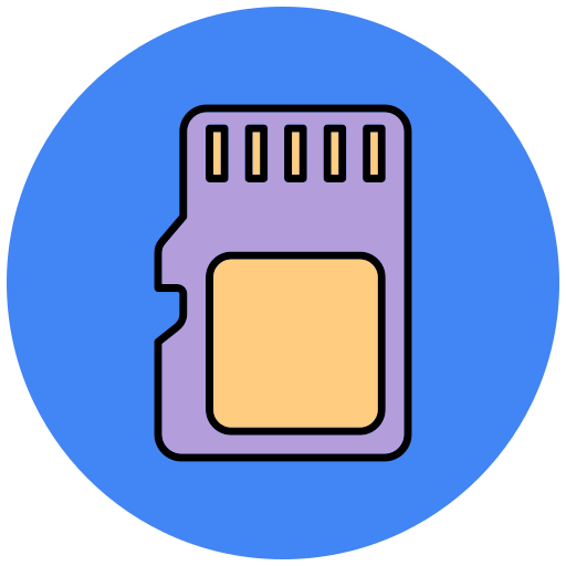 メモリカード Generic Outline Color icon