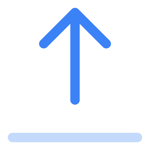 위쪽 화살표 Generic Blue icon