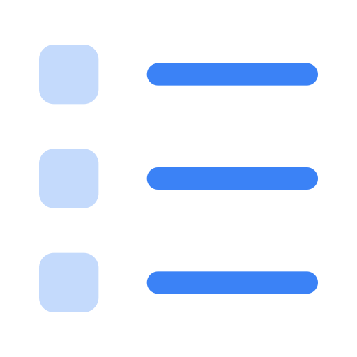 liste de contrôle Generic Blue Icône