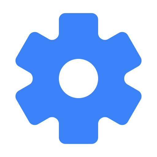 歯車 Generic Blue icon
