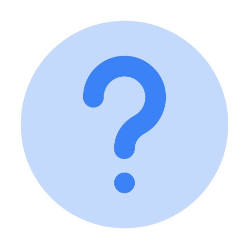 의문 Generic Blue icon
