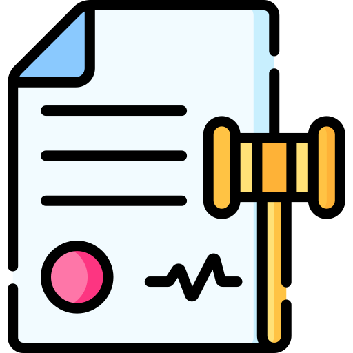 Legal document Special Lineal color icon