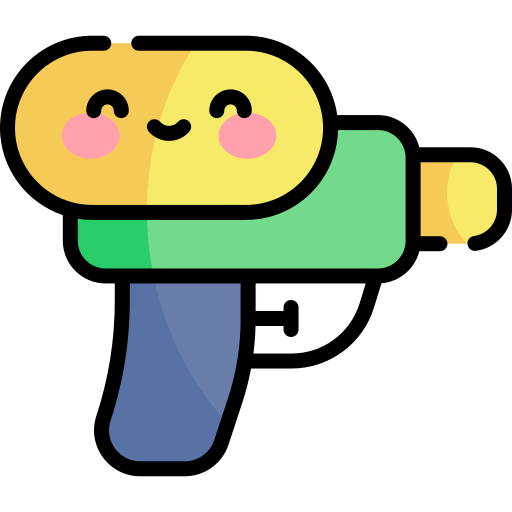 wasserpistole Kawaii Lineal color icon