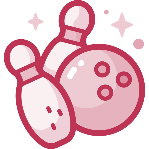Bowling Special Candy Lineal color icon