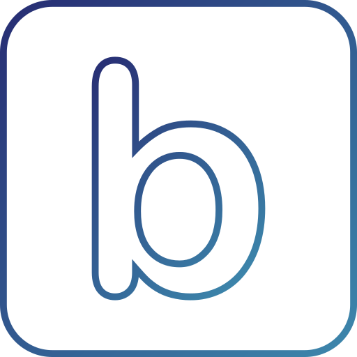 letter b Generic Gradient icoon