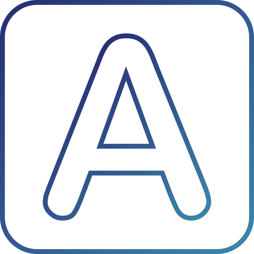 buchstabe a Generic Gradient icon