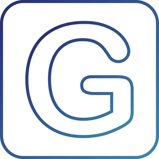 문자 g Generic Gradient icon