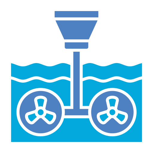 海洋エネルギー Generic Blue icon