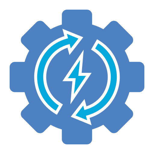エネルギー管理 Generic Blue icon
