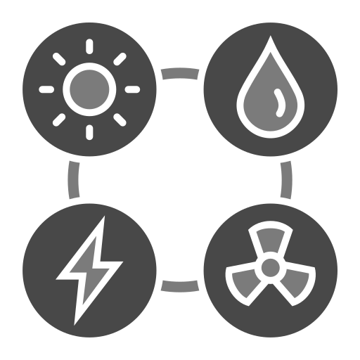 Źródła energii Generic Grey ikona