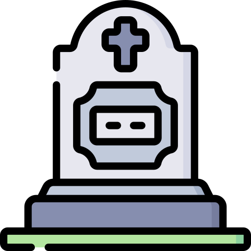 cementerio Special Lineal color icono