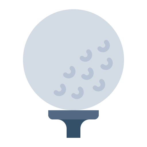 piłka golfowa Generic Flat ikona