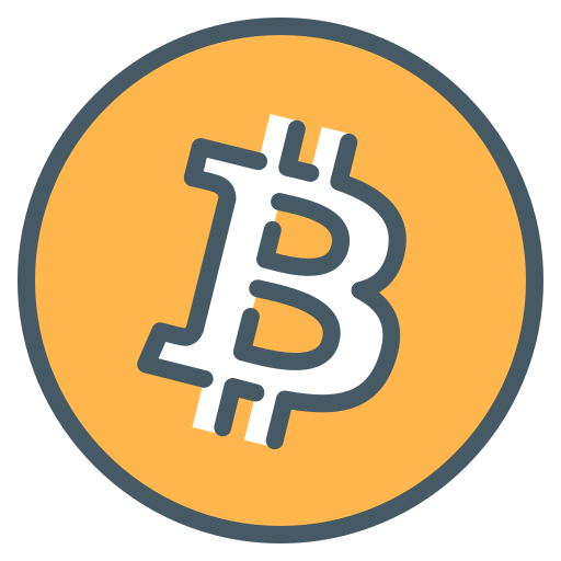 signo bitcoin Generic Outline Color icono