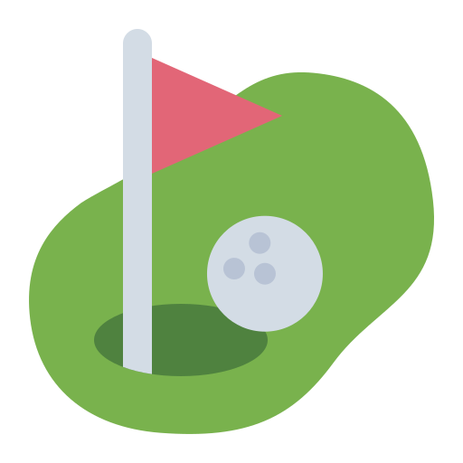 golfbaan Generic Flat icoon