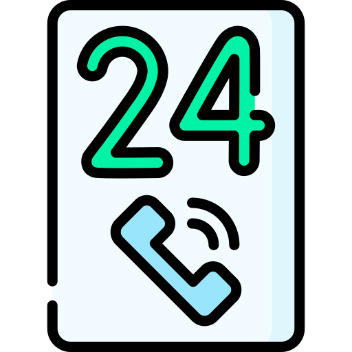 24 stunden service Special Lineal color icon