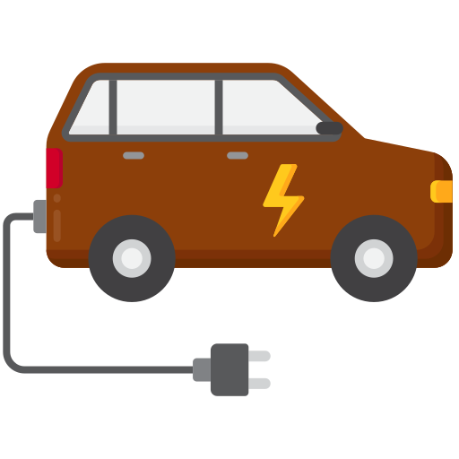 elektrische auto Generic Flat icoon