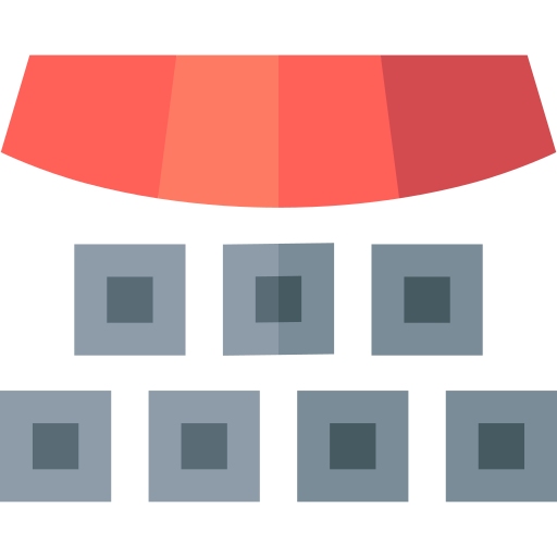 plan de salle Basic Straight Flat Icône