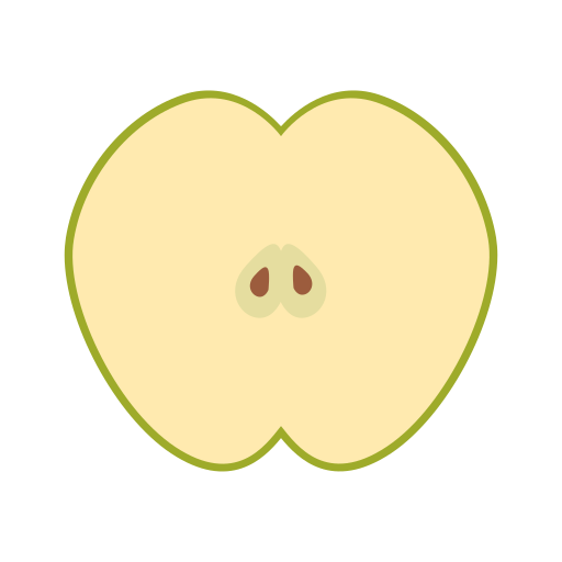 groene appel Generic Flat icoon
