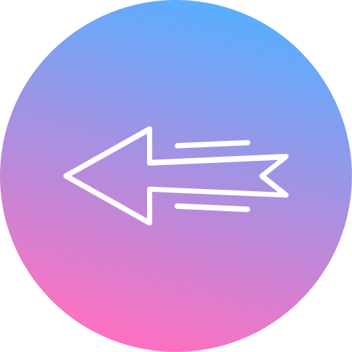 Left Generic Flat Gradient icon