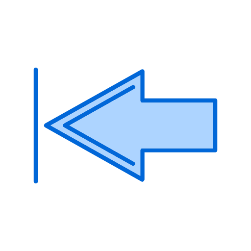 izquierda Generic Blue icono