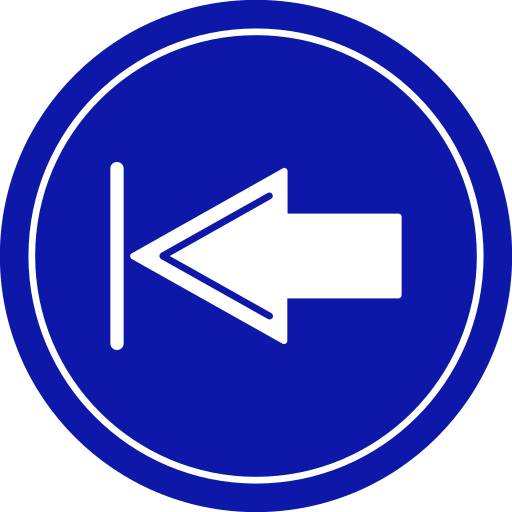 izquierda Generic Blue icono