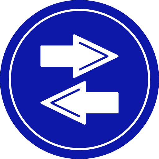 Left Right Generic Blue icon