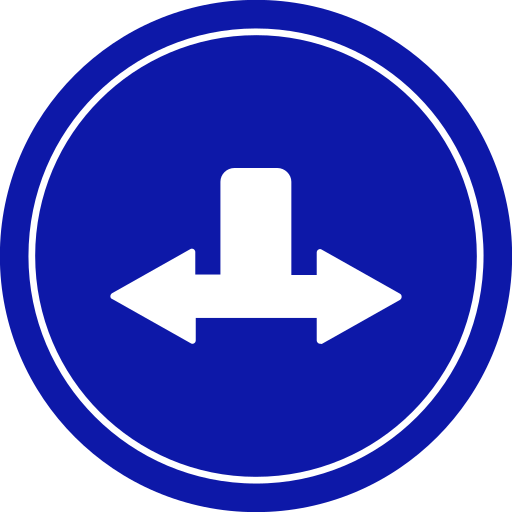 Separation Generic Blue icon