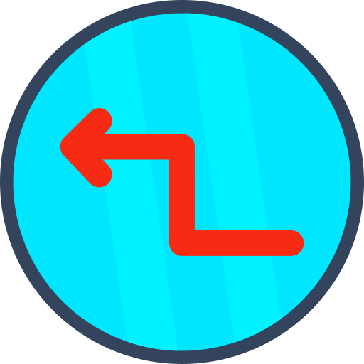 Zigzag arrow Generic Flat icon